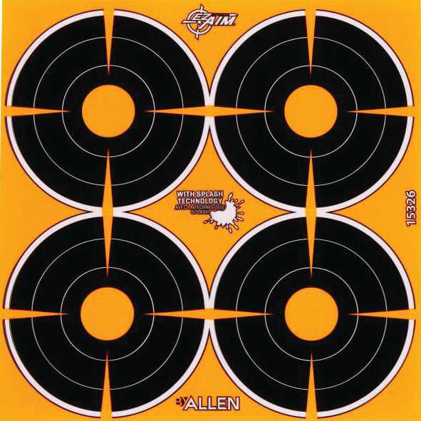 Allen Adhesive Sight-In Target Splash 3In 4Dot 12Pk