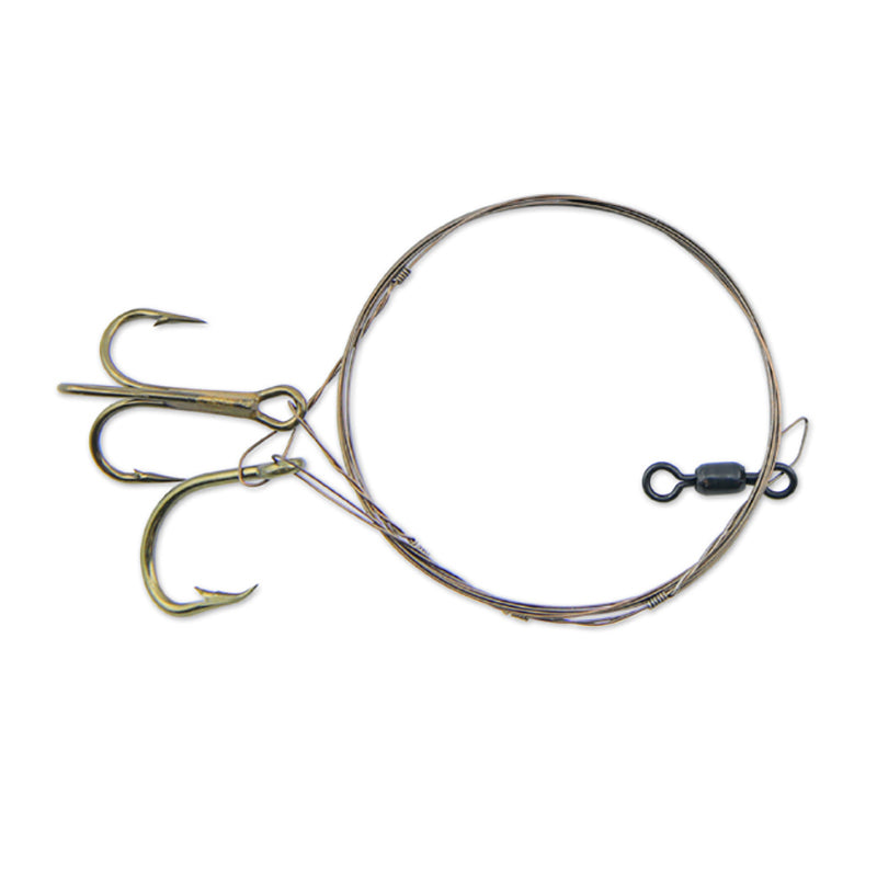 AFW Live Bait Rig 1/0 Sngl #4 Treble 3Ft W