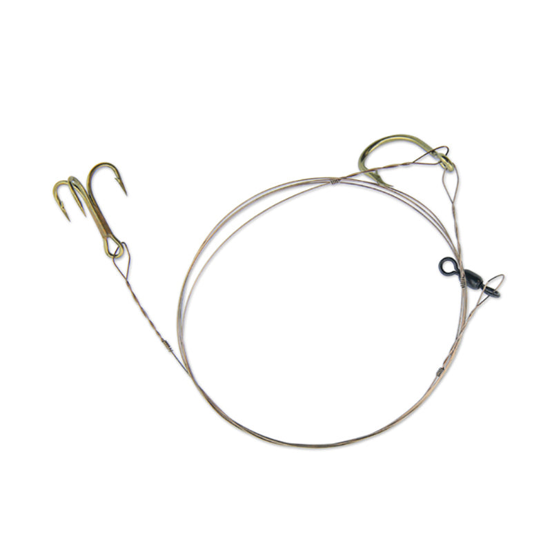 AFW Live Bait Rig 1/0 Sngl #6 Treble 3Ft W
