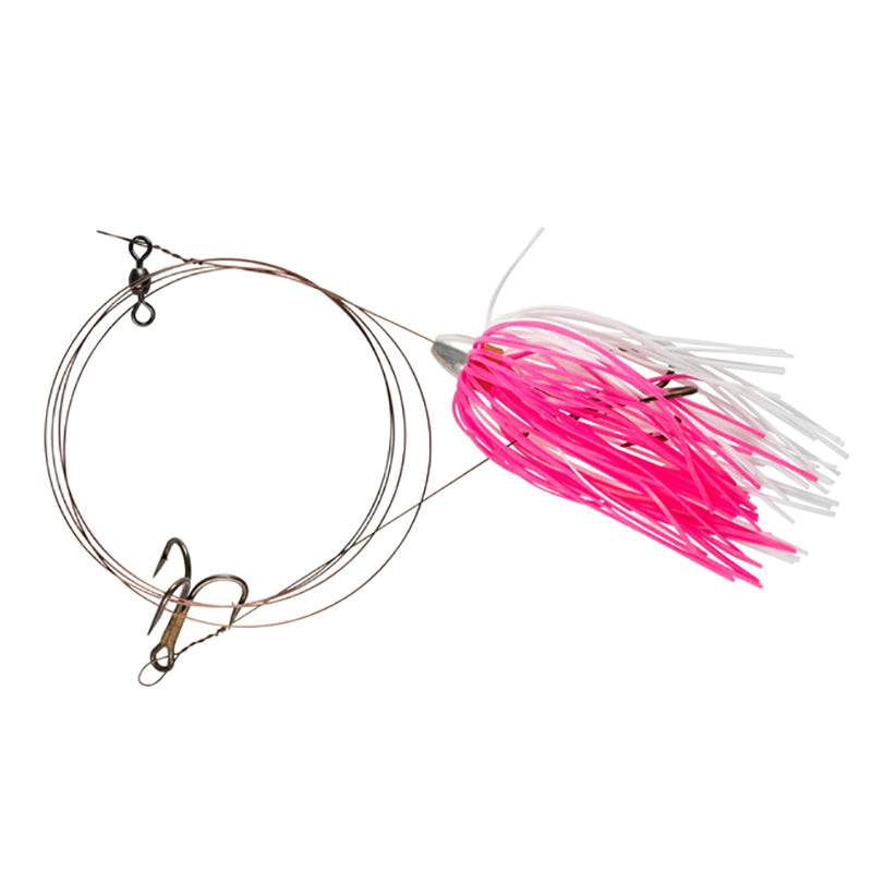 AFW King Buster Pro Rig 1/8Oz 3Ft #4 Tre Pnk/Wht