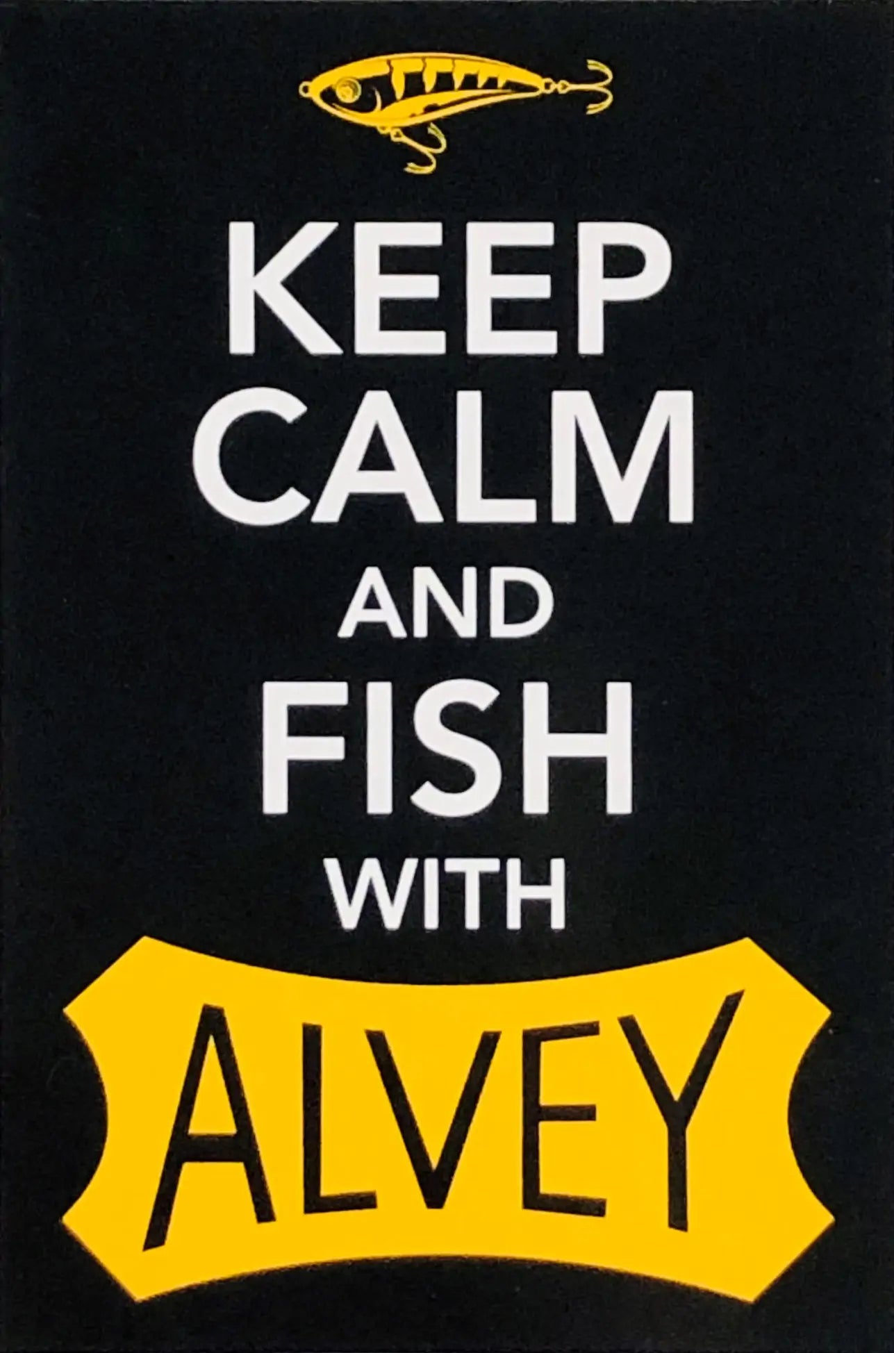 Alvey Keep Calm/Fish Decal Fish