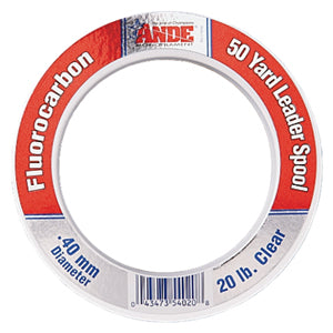 Ande Fluor Wrist Spool Leader Clear 30# 50Yd