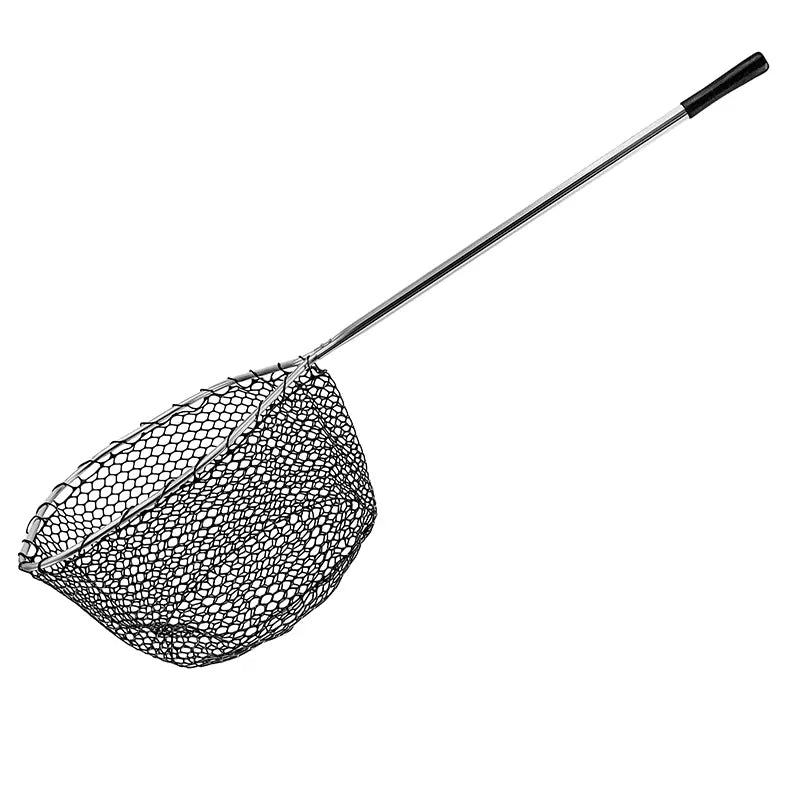 American Maple Landing Net-Rubber Netti Black 24In Hoop 33 Hdl R