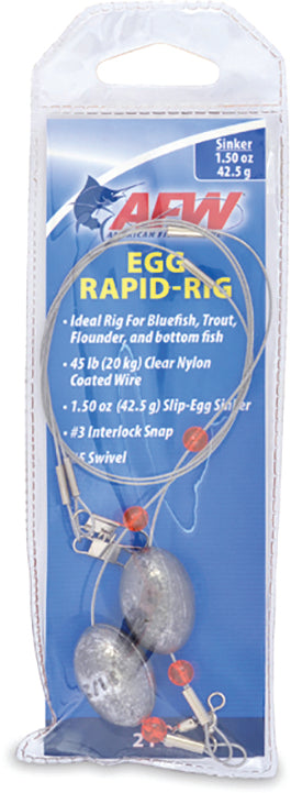 AFW Egg Ready Rig 18In 45# 1.5Oz 12Ring