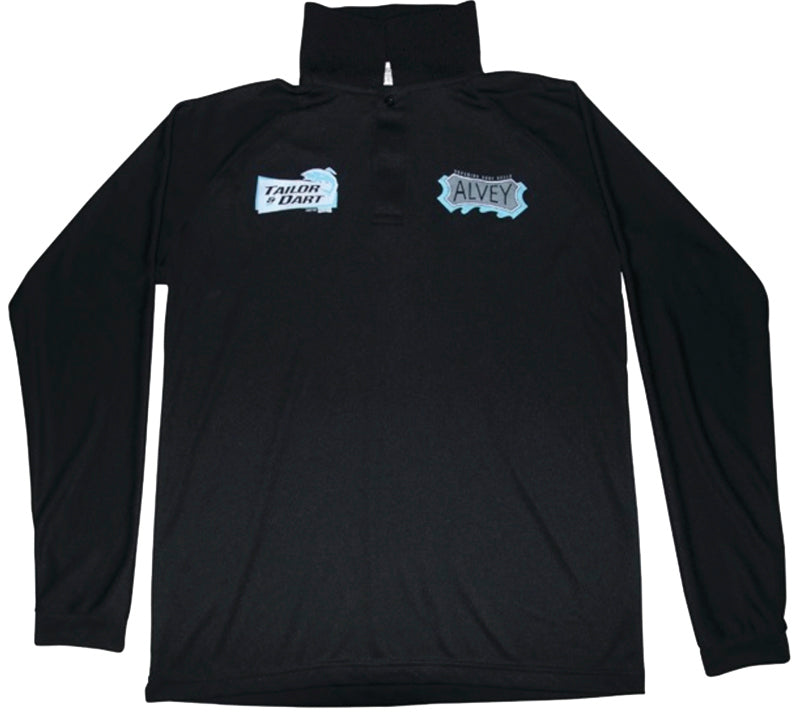 Alvey Polo Shirt Long Sleeve Black Medium
