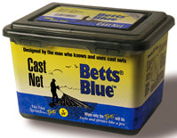 Betts Blue Mono Cast Net 7Ft 3/8In Blue Mesh