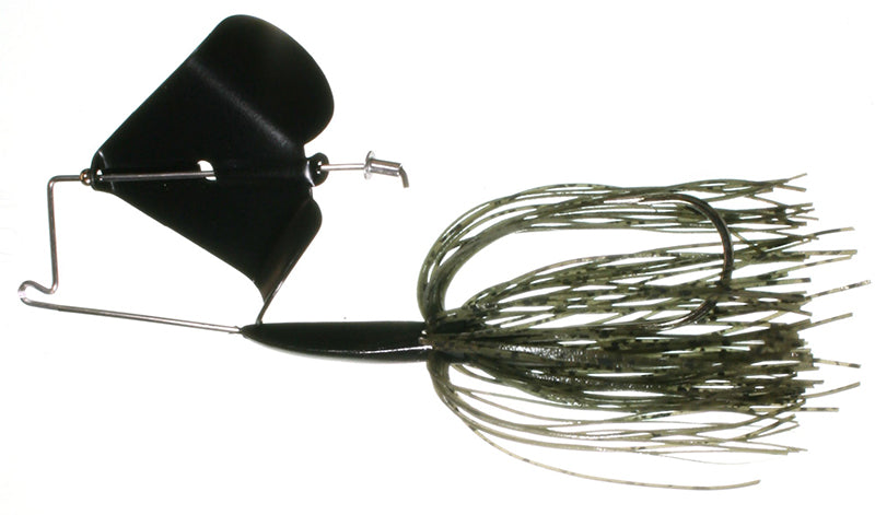 Boogerman Clacker Buzzbait 3/8Oz Green Pump/Blk Bld