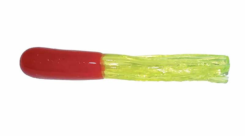 Big Bite Crappie Tube 1.5In 10Pk Red/Chartreus