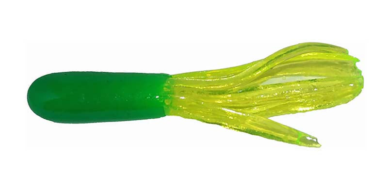 Big Bite Crappie Tube 1.5In 10Pk Lime Green/Ch