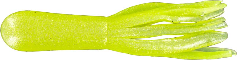 Big Bite Crappie Tube 1.5In 10Pk Glow/Chartreu