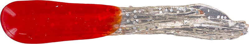 Big Bite Crappie Tube 1.5In 10Pk Red/Clear Spa