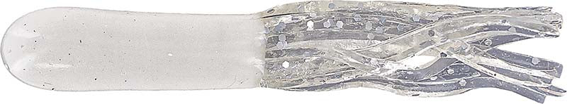 Big Bite Crappie Tube 1.5In 10Pk White/Clear S