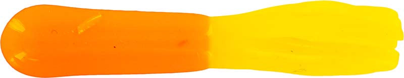 Big Bite Crappie Tube 1.5In 10Pk Orange/Yellow