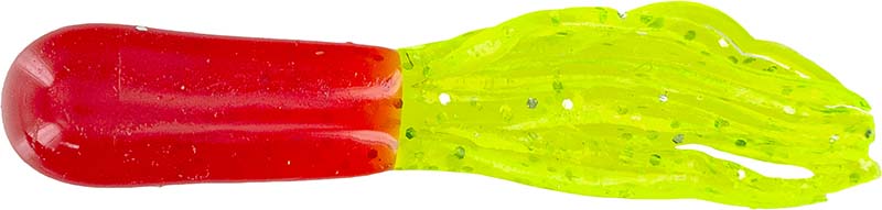 Big Bite Crappie Tube 1.5In 10Pk Red/Chartreus