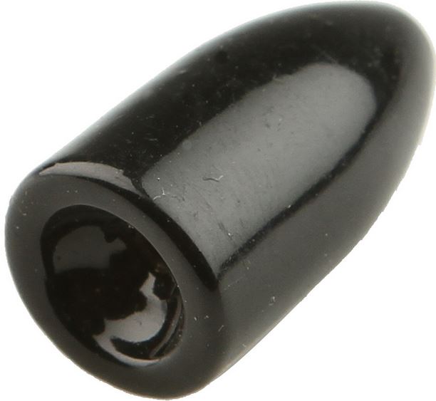 Bullet Weight Painted Worm Weight Black 3/16Oz 5Pk