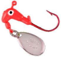 Blakemore Red Hook Jighead 1/8Oz 4Pk Fluor Red