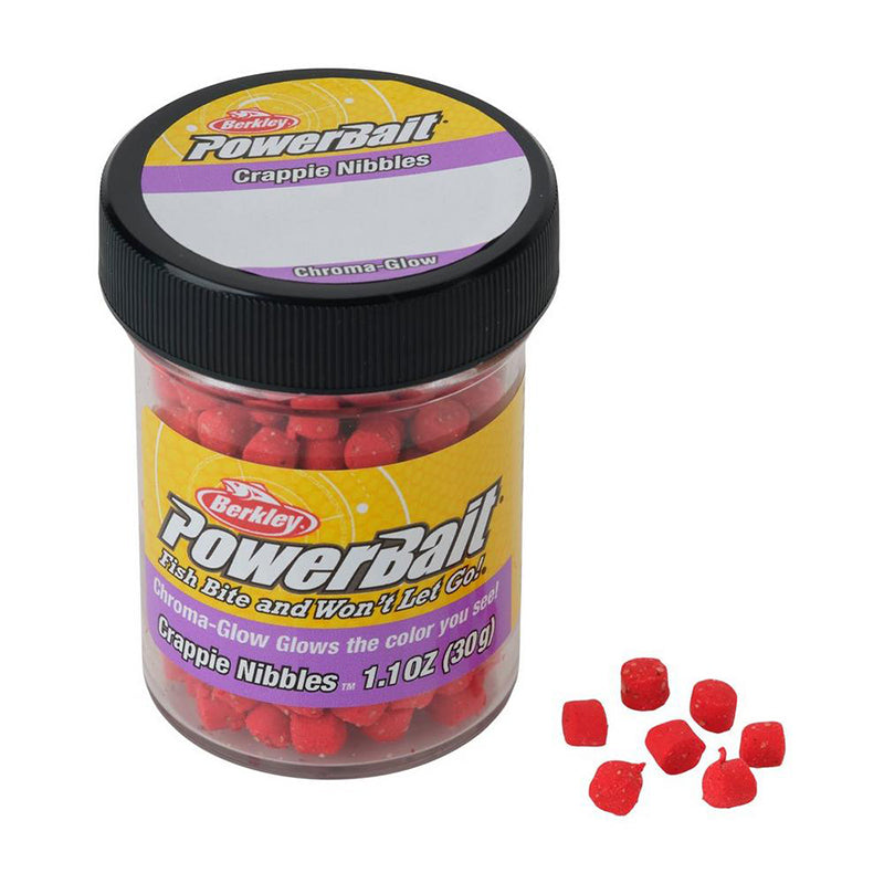Berkley Chr-Glow Crappie Nibbles 1.1Oz Glow Red