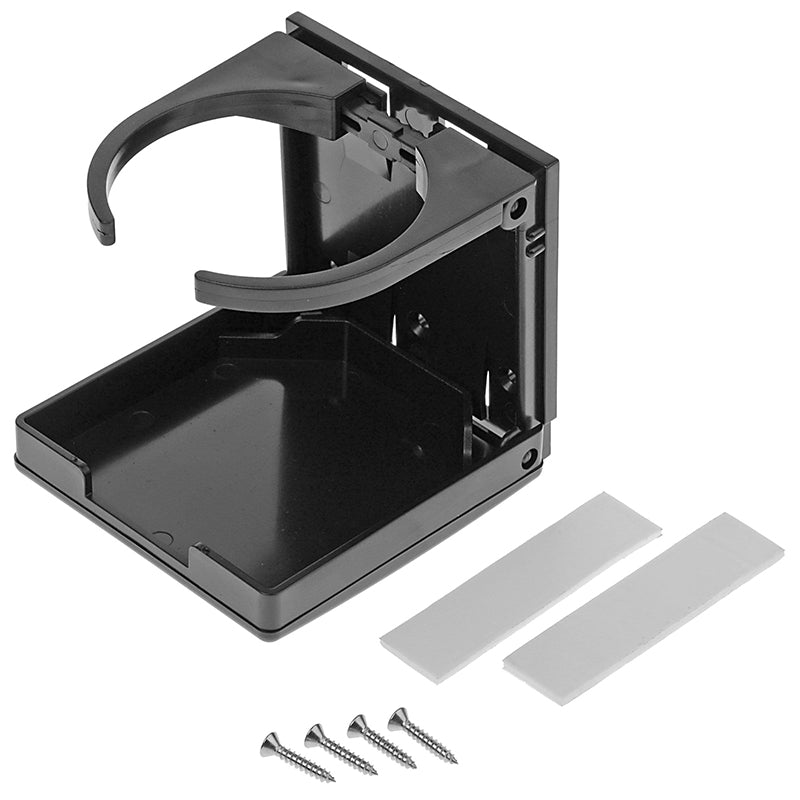 Boating Essentials Drink Holder Fold-Up Blk W/Ss