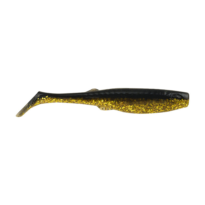 Berkley Gulp Alive Paddle Tail Pint 5In Black Gold