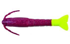 Berkley Gulp Sw Shrimp 3In 6Bg Cajun Purp/Chart