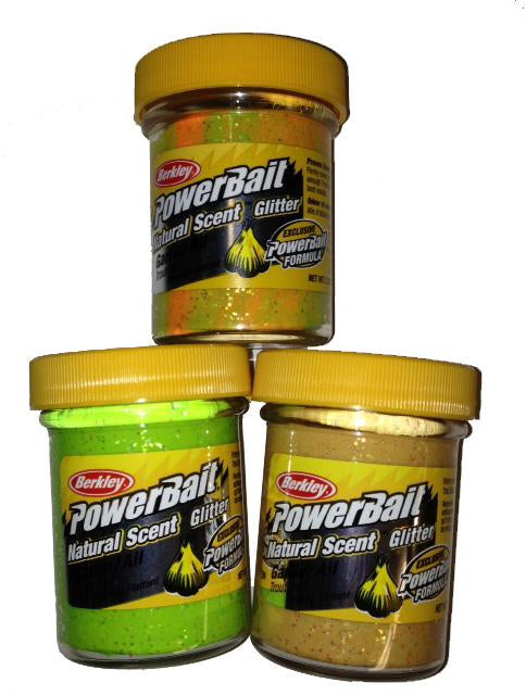 Berkley Scent Glitter Trout Bait 1.75Oz Garlic Rainbow