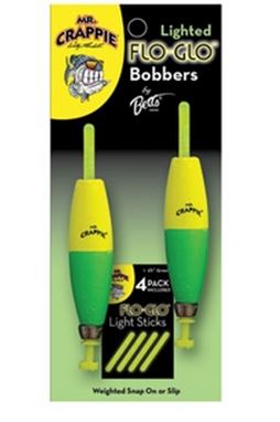 Betts Mr Crappie Snap-On Float 2.5In Lght Cigar Wgtd Yg