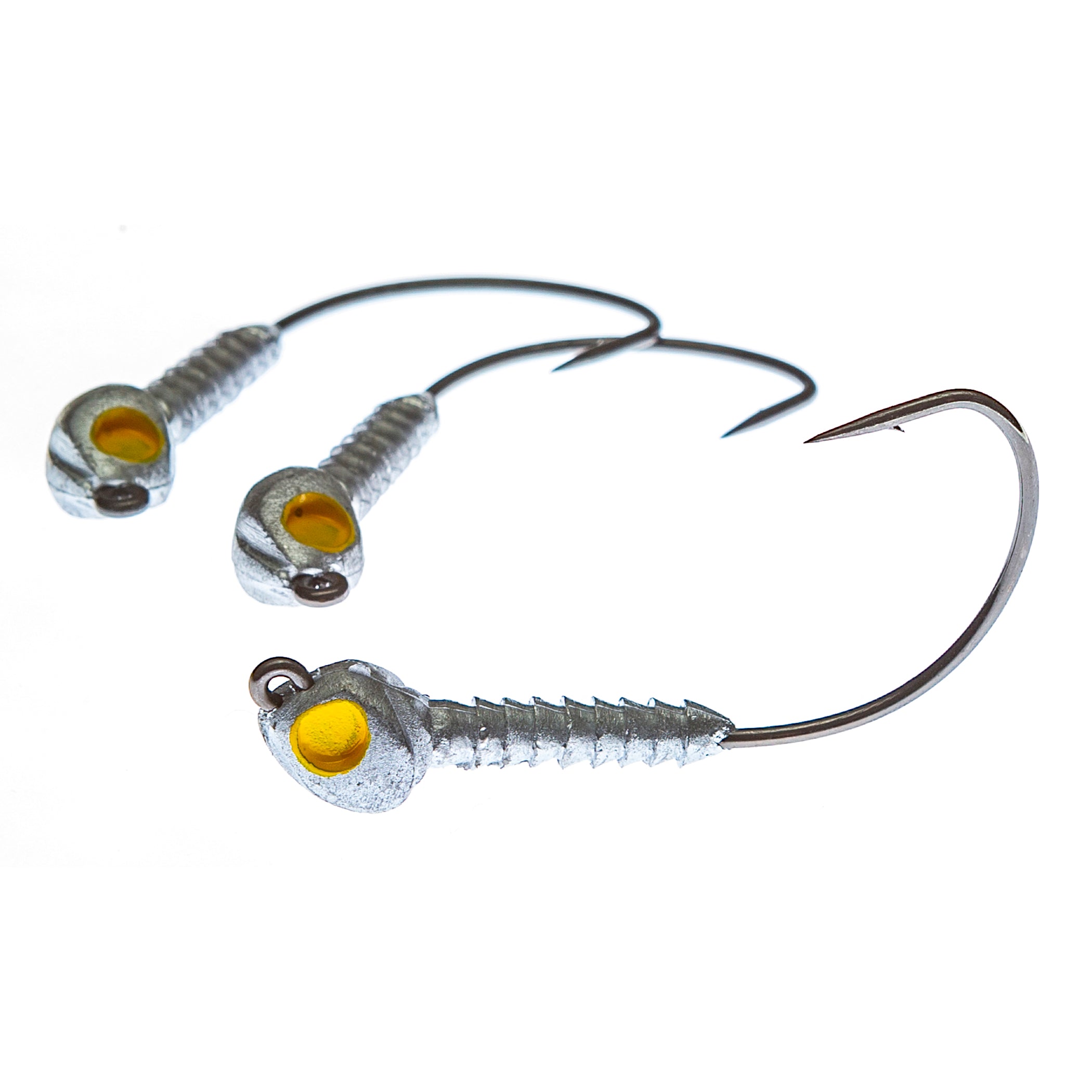 Boat Monkey Barrier Island Jighead 1/8Oz 4Pk Plain/Yellow
