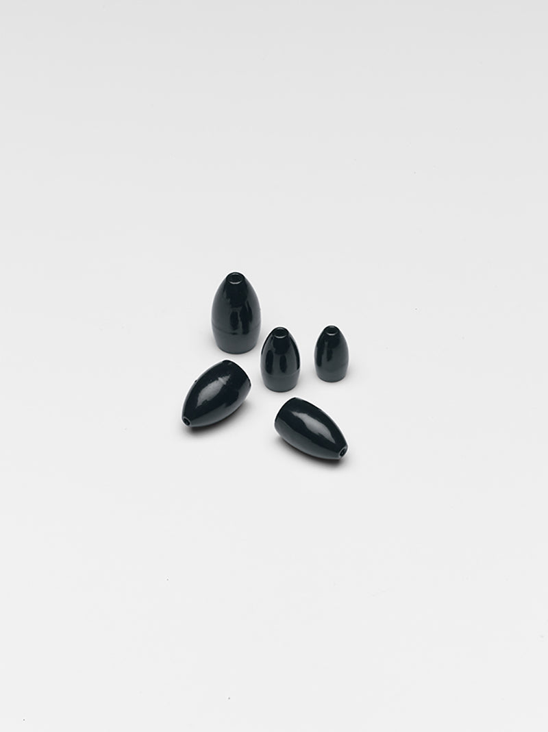Bullet Weight Tungsten Flipping Weight Black 1 1/4Oz 1Pc
