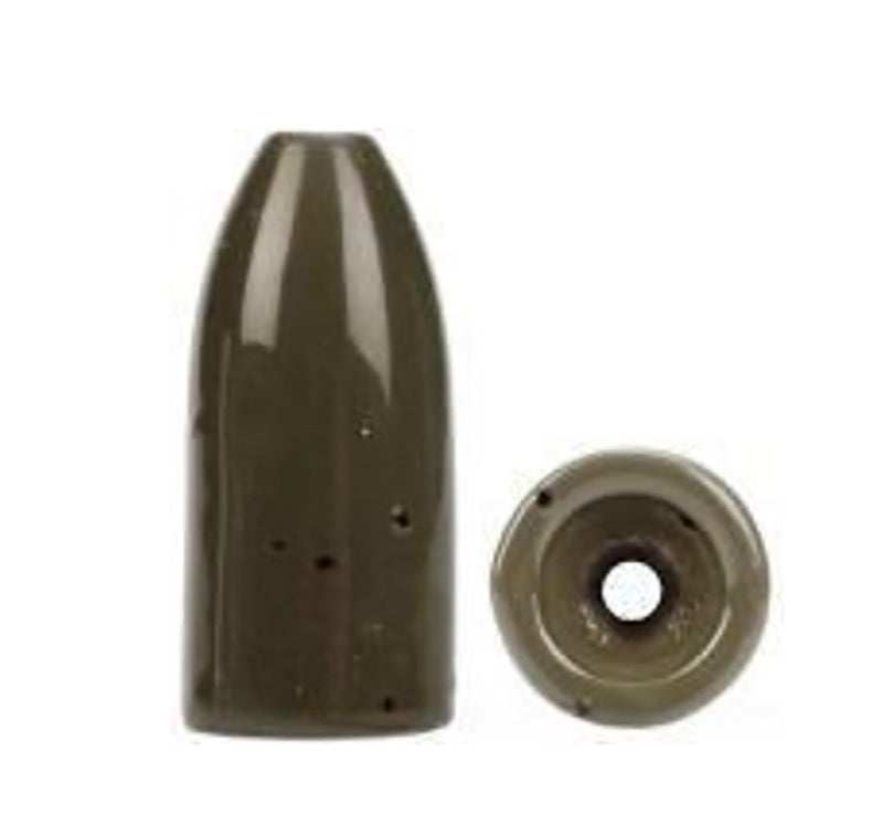 Bullet Weight Tungsten Bullet Weights Green Pumpkin 1/16Oz 6Pc