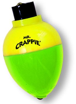 Betts Mr Crappie Snap-On Float 7/8In Rattl Pear Yg 3Pk