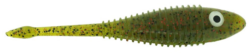 Bass Assassin Salty Snack 5In 4Pk W-Melon/Red Glt