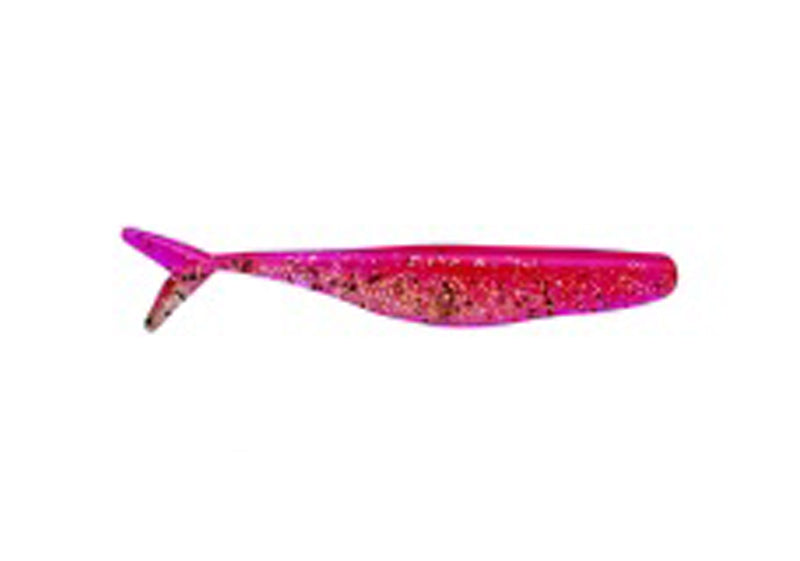 Bass Assassin Split Tail Shad 4In 10Bg Neon Mercury