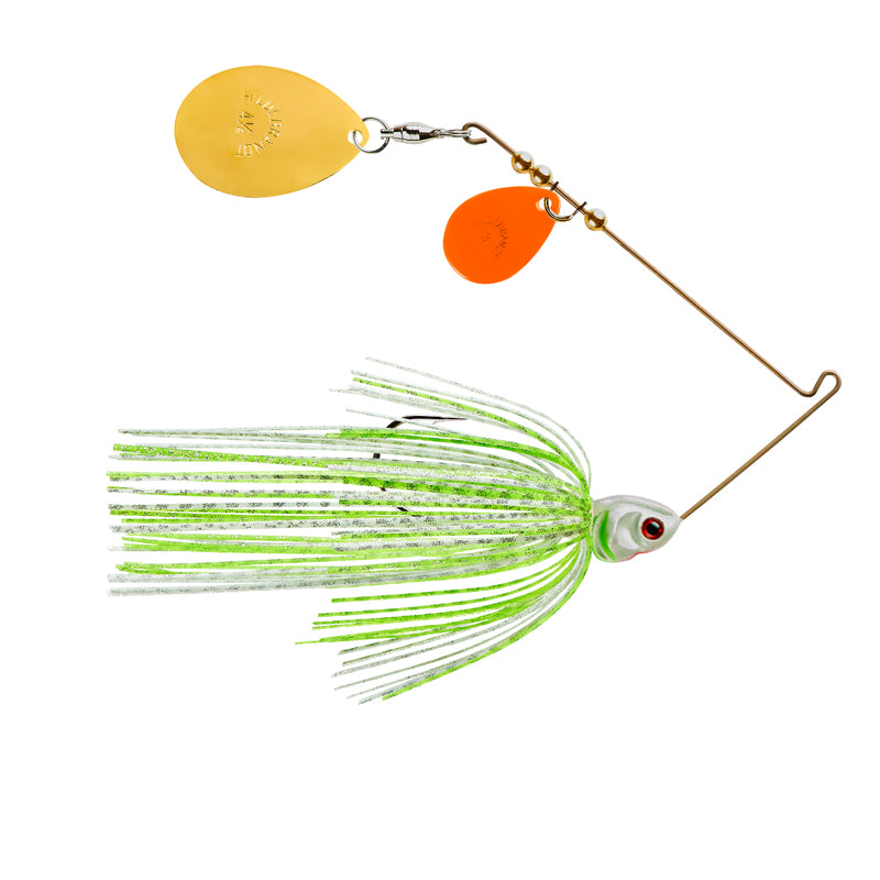 Booyah Covert Spinnerbait 3/8Oz O/G-Co-Wht/Cht/Slv