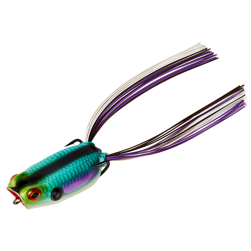 Booyah Poppin Pad Crasher Jr 1/4Oz Aqua Frog