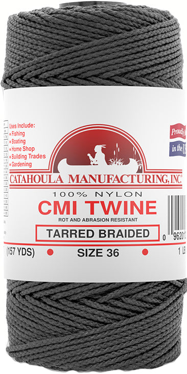 Catahoula Nylon Braided Twine Tarred 1/4# Sz15