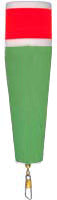 Comal Popping Float Wgtd Rig 5In Red/Grn 12Bx