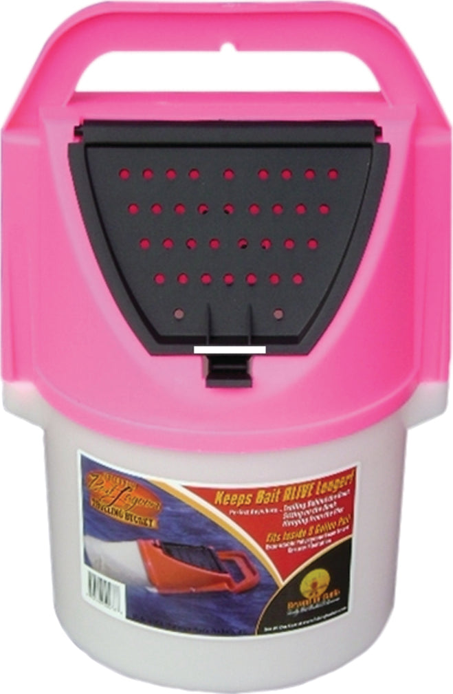Challenge Plastics Lagoon Trolling Bucket 8Qt Plastic Pink