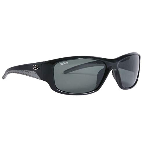 Calcutta Plrzd Jist Sunglass Shiney Black/Green Mirr