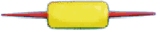 Comal Mini Toothpick Float .5In Yellow 5Pk 12Bg