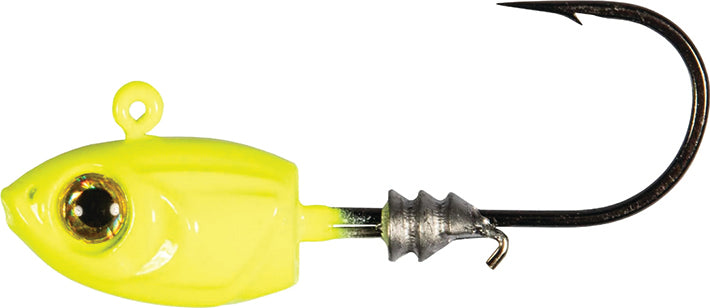Z-Man Micro Shad Headz 1/8Oz 4Pk Chartreuse