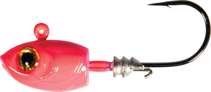 Z-Man Micro Shad Headz 3/16Oz 4Pk Pink Glozw