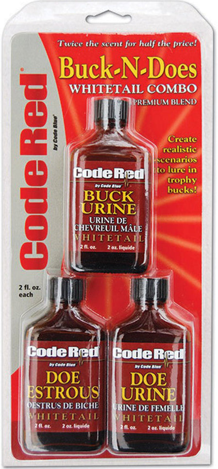 Code Blue Code Red Buck/Does Combo  Triple Pack