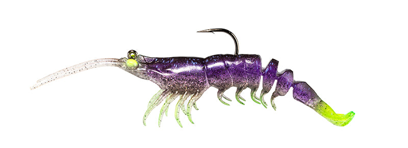 Z-Man Prawnstarz. 3.5In 2Pk Plum Chartreus