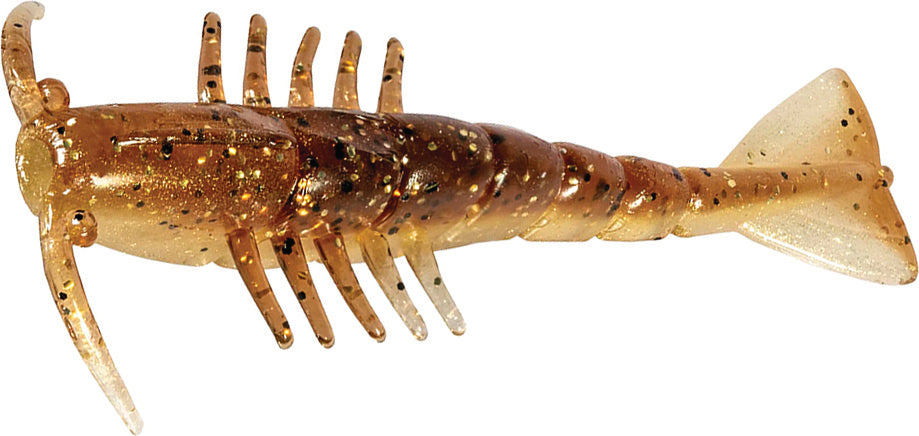 Z-Man Slaty Ned Shrimpz 2.5In 6Pk Rootbeer Gold
