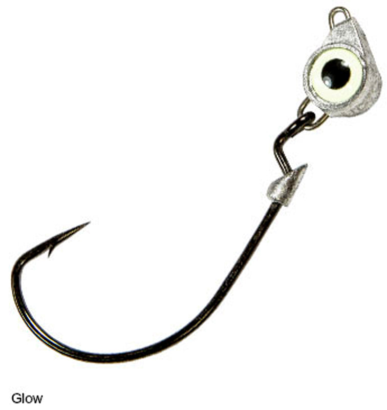 Z-Man Texas Eye Jig Head 1/8Oz 3Pk Glow