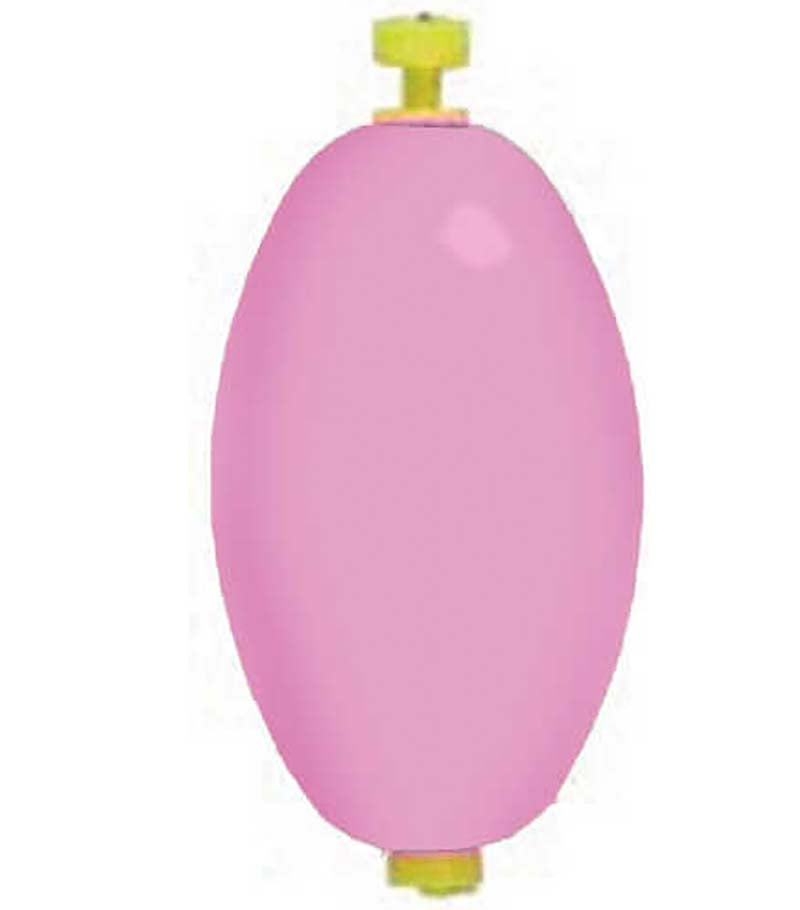 Comal Oval Wgtd Rattl Snap Flt 2.5In Pink 50Bg