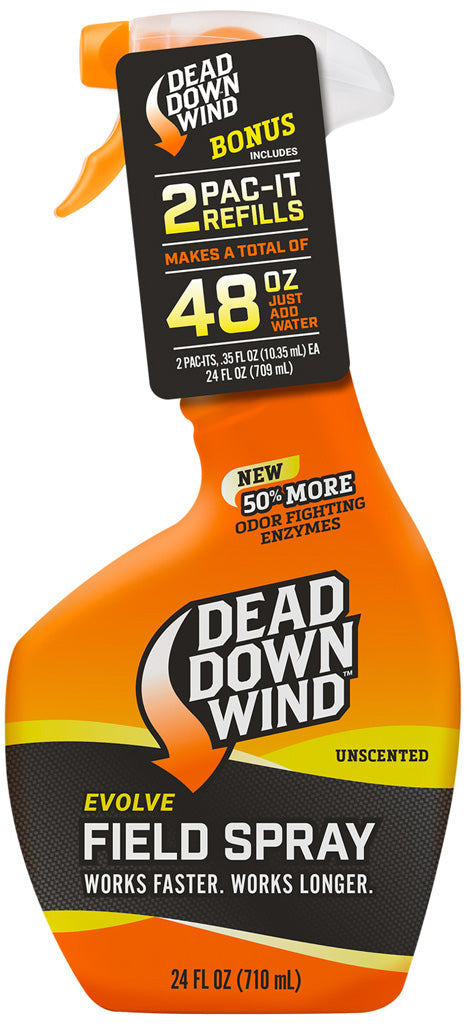 Dead Down Wind Pac-It Field Spray Combo 48Oz Bottle W/Pac-It