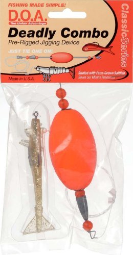DOA Deadly Combo Float Rig Gold Shrimp/Oval Float