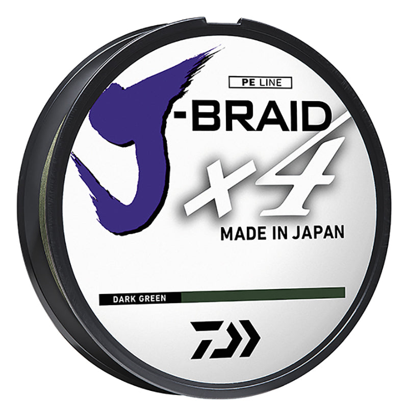 Daiwa J-Braid X4 Line Dark Green 80Lb 150Yd