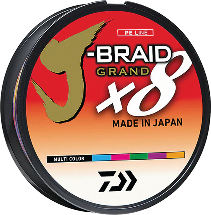 Daiwa J-Braid Grand X8 Braid Multi-Color 30Lb 550M